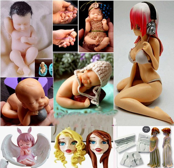 STAMPI NEONATI - BAMBINI - VISI - FIGURE