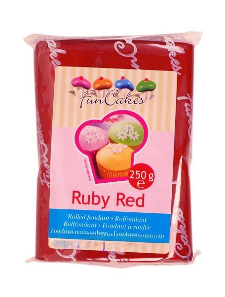 Bordeaux.Pasta di zucchero FunCakes. 250 gr. Bordeaux. Senza Glutine e Kosher