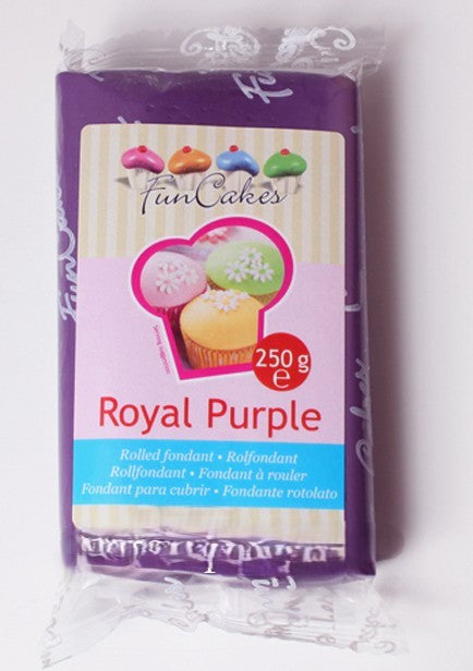 Porpora.Pasta di zucchero FunCakes. 250 gr. Royal purple. Senza Glutine e Kosher