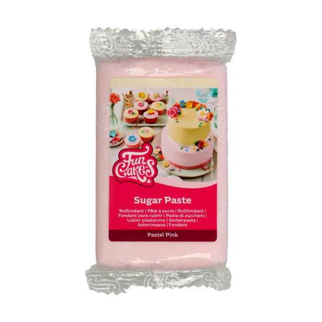 Rosa pastello.Pasta di zucchero FunCakes. 250 gr. Pastel Pink. Senza Glutine e Kosher