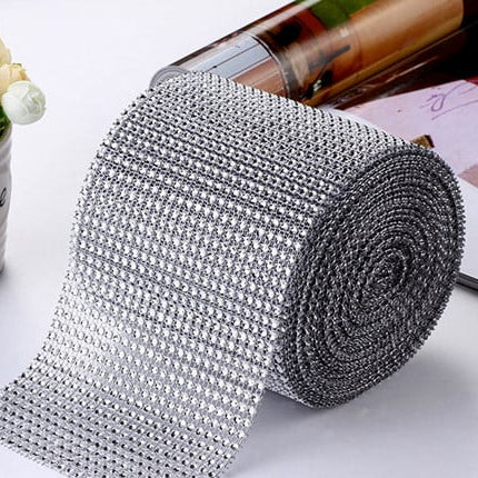 Oro. Bordo Strass Alto 10 cm con 24 file