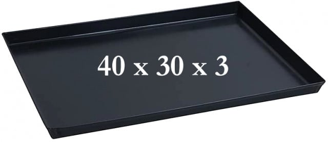 40 x 30 x 3. Teglia Rettangolare in ferro Blu