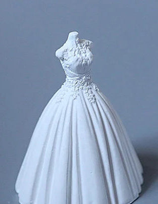 Abito da Sposa Principessa. Stampo in silicone anche per candele