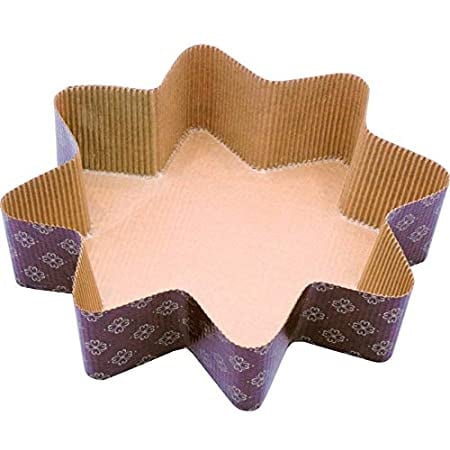 Stampo Stella di Natale Monouso. 900 gr. Per Panettone e Dolci
