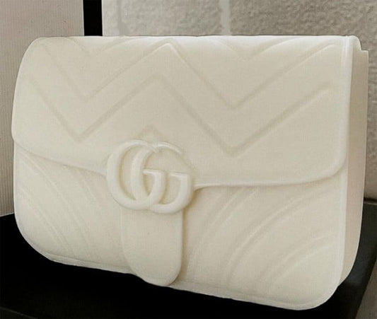 Stampo LARGE Borsetta Gucci classica di 14 cm. Stampo in silicone anche per Candele