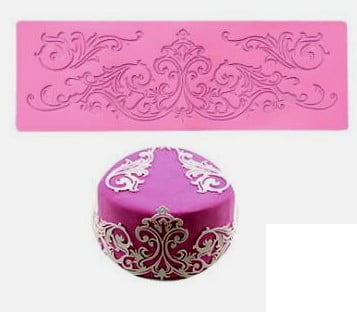 Grande stampo Bordo Decorativo di 35 cm in silicone