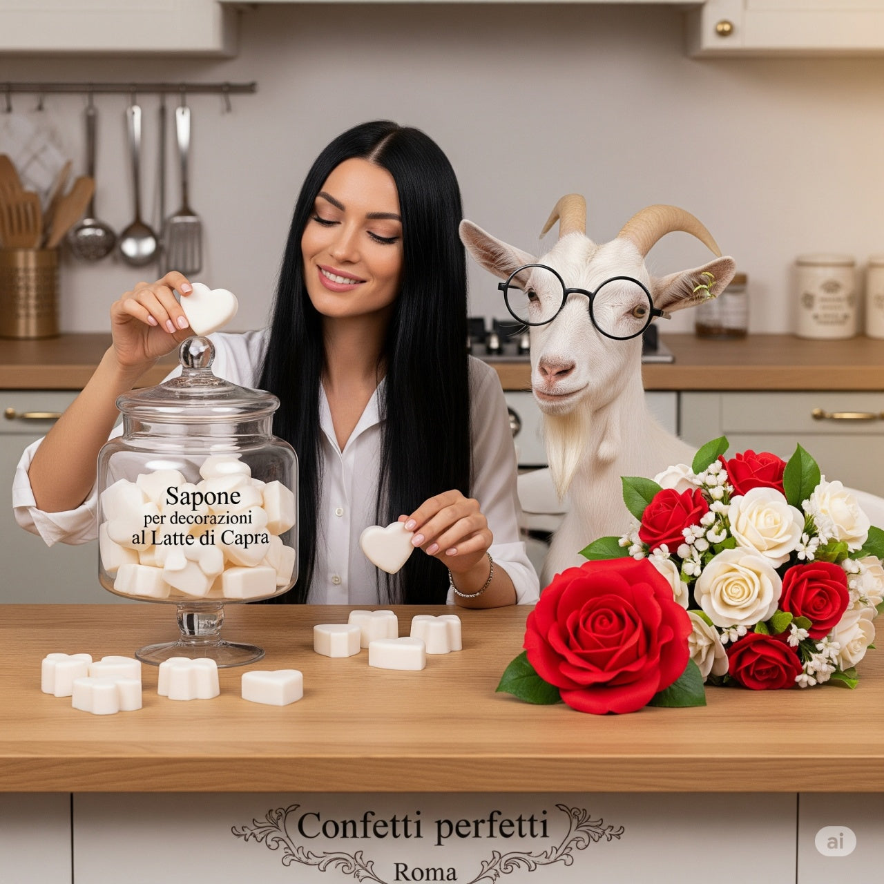 Latte di Capra. Sapone Bianco da 1-3 e 6 Kg. Base Melt and Pour