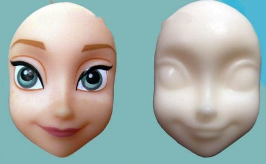 Stampo Viso Elsa dal film Frozen in Silicone