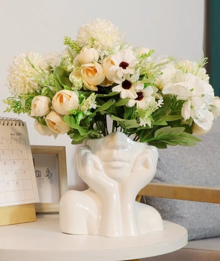 Viso Donna di fronte di 8.5 cm. Stampo in silicone per Candele