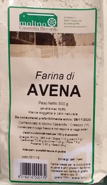 Farina di Avena. 500 gr