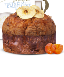 Panettone Torta di Mele e albicocche senza lattosio - 1000g