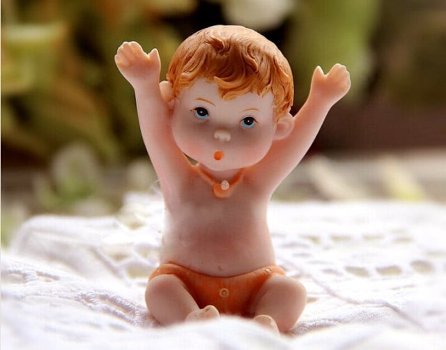 Neonato braccia in su. Stampo in silicone ad Alta definizione