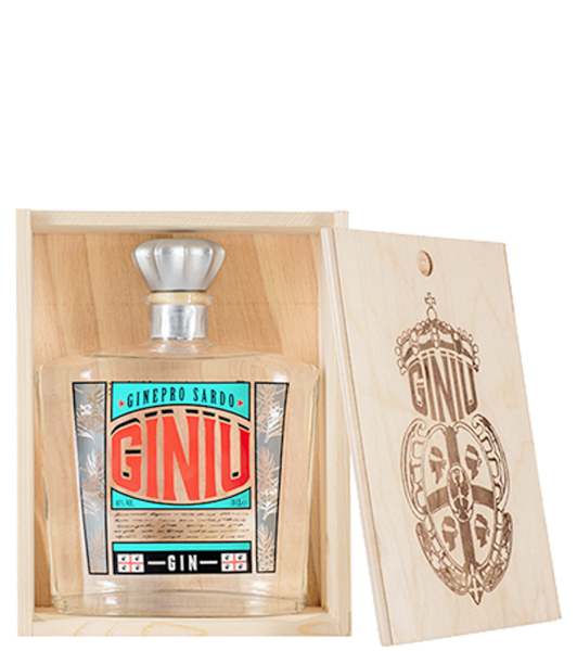 Gin Giniu Silvio Carta 70cl (Cassetta in Legno)