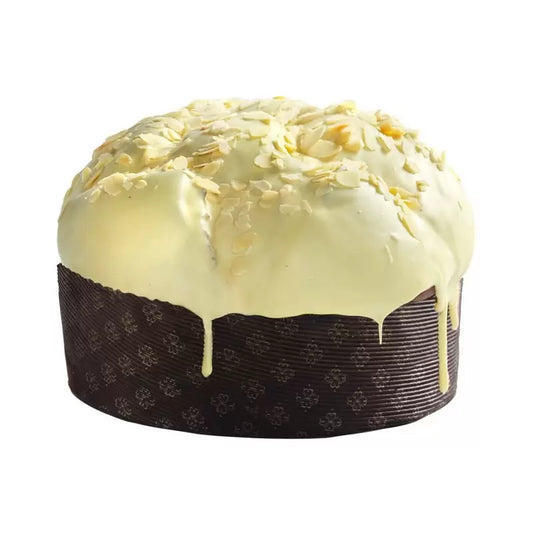 Panettone Artigianale Oro Bianco al Cioccolato Bianco e Mandorle di Sicilia