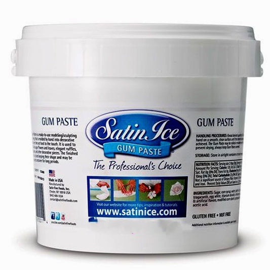 1 Kg. Gum Paste Bianca per Fiori. SATIN ICE. Kosher