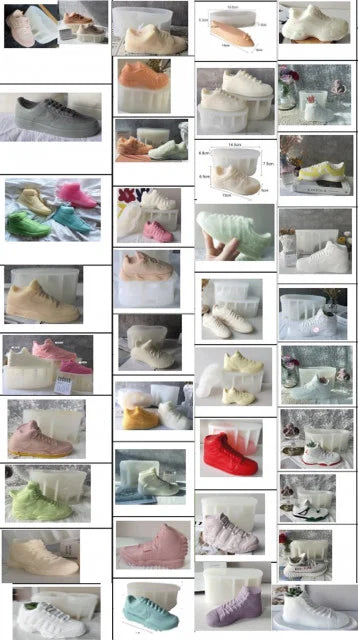 Tante Scarpe Nike Adidas Converse Snickers e molte altre. Stampo scarpa in silicone anche per Candele Disponibilità limitata