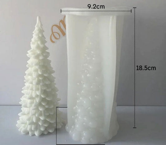 Grande Albero di Natale alto 18.5 cm. Stampo in silicone anche per Candele