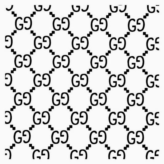 Gucci Griffe. Grande Stencil di 28 x 28 cm