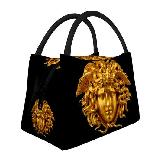 Medusa Fashion Griffe. Borsa di 28 x 16.5 x 18 cm. Termica per vivande portatile