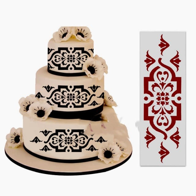 Stencil Geometrico Bordo di 25 cm. Per tutte le decorazioni