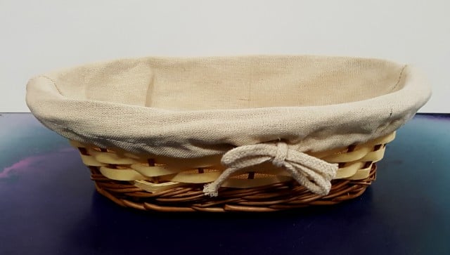 22 x 18 cm. Cestino di Lievitazione Ovale in Vimini