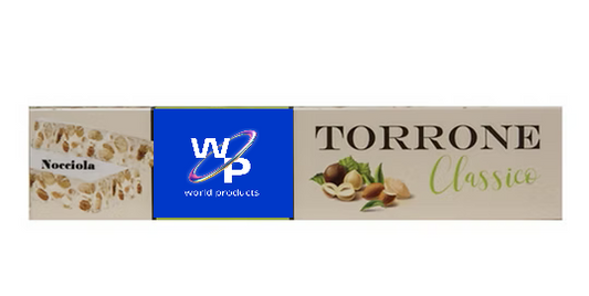 Torrone classico bianco con nocciole