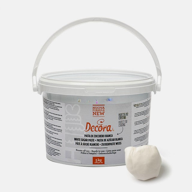 DECORA Nuova Formula!! Pasta di Zucchero secchiello da 5 Kg
