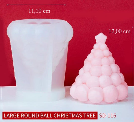 Albero di Natale Origami alto 12 cm. Stampo in silicone anche per Candele