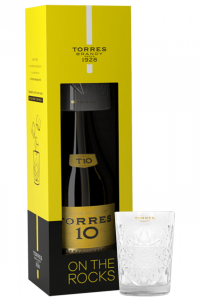 Brandy Torres 10 Anni Gran Reserva 70cl (Confezione Con Bicchiere)