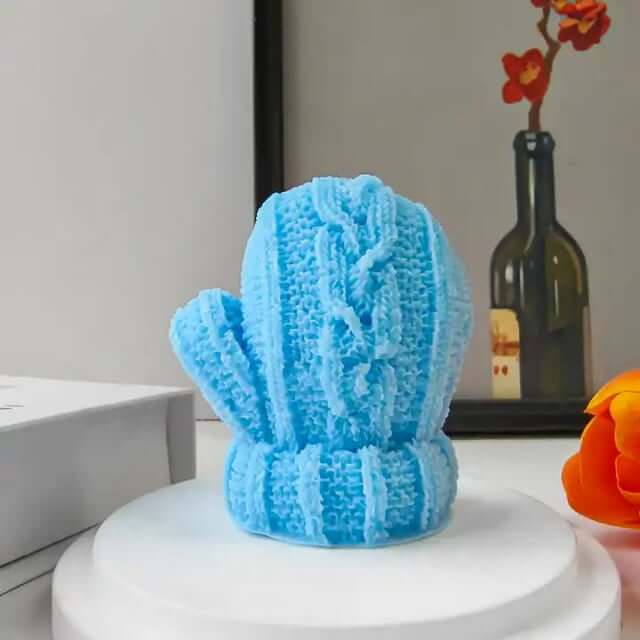 Guanto Lana Natale di 6.4 cm. Stampo in silicone per Candele e Saponi