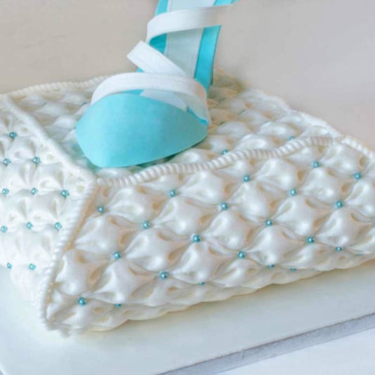 Large Easy Fabric Puff. Elegante Bordo in silicone