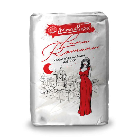 Luna Romana W 340-360. Farina Tipo 00. Macinazione Lendinara. Anima di Pizza