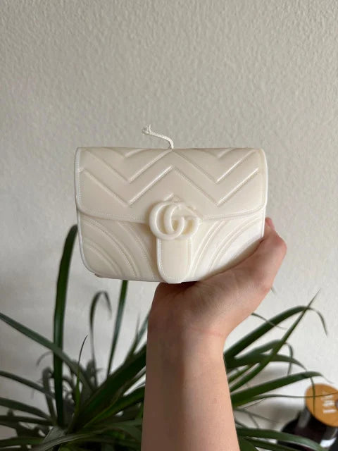 Stampo MEDIUM Borsetta GUCCI classica di 12 cm. Stampo in silicone anche per Candele