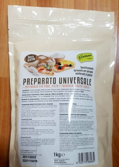 Farina Senza Glutine Universale. Per Pane, Pasta, Pizza e Dolci