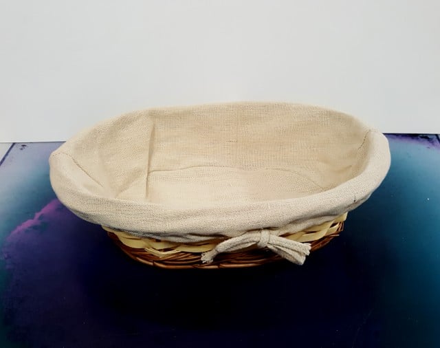 28 x 20 cm. Cestino di Lievitazione Ovale in vimini