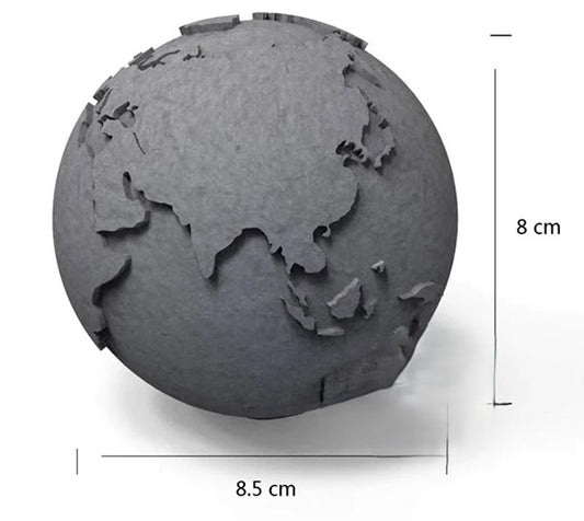 Globo Terra 3/D nello Spazio con tutti i continenti. Stampo in silicone anche per Candele