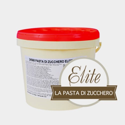Elite Pasta di zucchero Bianca Modecor. Confezione da 5 Kg.Senza Glutine.