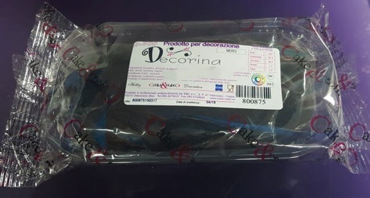 Gum Paste Nera 300 gr. per Fiori. Decorina Vip