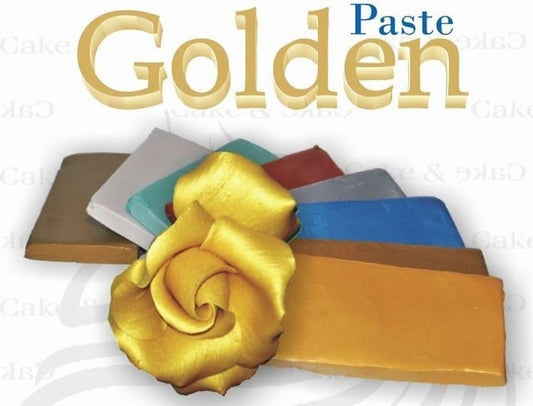 Golden Paste la 1° Pasta di zucchero Perlescente al mondo x Modelling, in Oro Argento e Perla.Senza Glutine.
