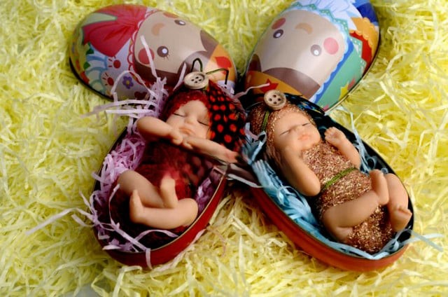 Neonato gomiti in alto. Stampo in silicone anche per Candele