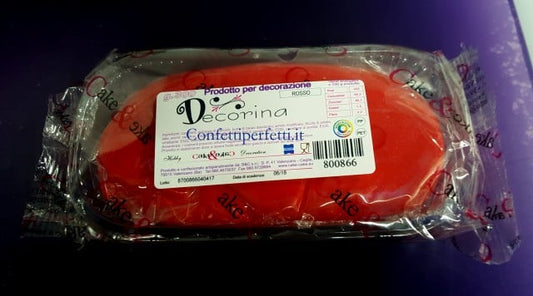 Gum Paste Rossa 300 gr. per Fiori. Decorina Vip