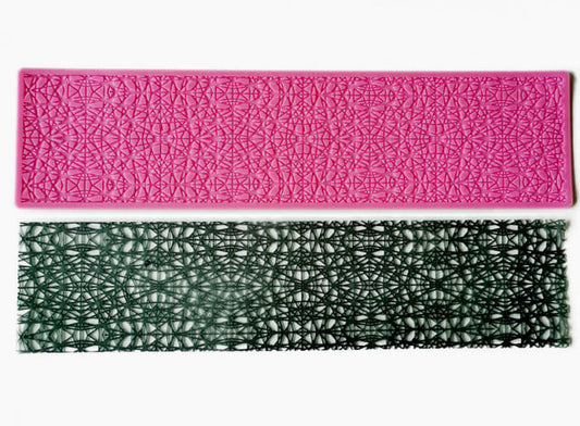 Elegante Bordo Geometrico. Grande Stampo in silicone di 37 cm