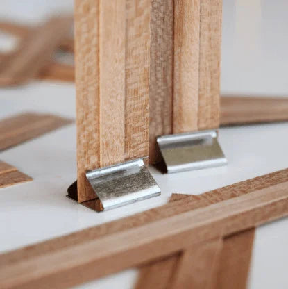 10 Stoppini in legno 13 cm con 10 supporti in metallo per Candele