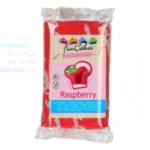 Aromatizzata al Lampone. Pasta di zucchero FunCakes. 250 gr. Raspberry. Senza Glutine