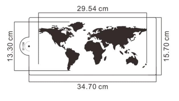 Continenti Mondo. Bellissimo Stencil per decorare il Bordo della tua Torta