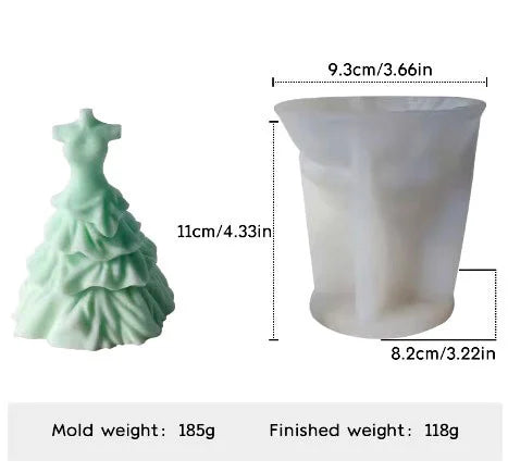 Stampo Vestito Nozze con drappeggi