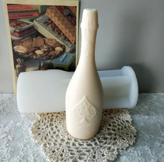 Bottiglia Champagne Ace of Spades. Stampo in silicone anche per Candele
