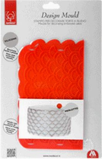 Merletto. Stampo in silicone per decorazioni a rilievo. Modecor.