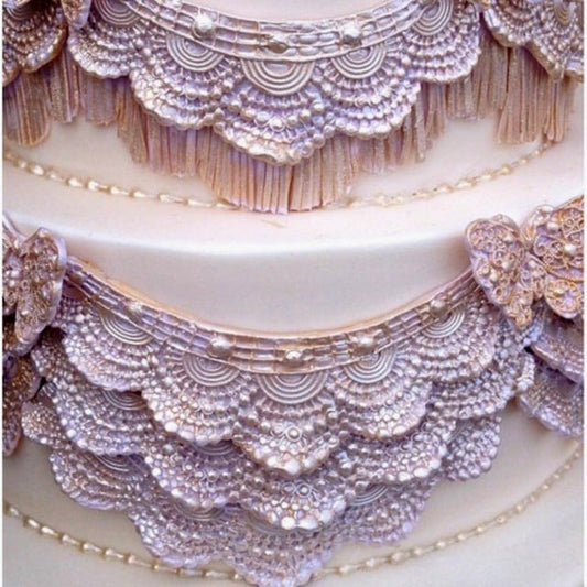 Art Deco Filigree. Bordo Pizzo in silicone