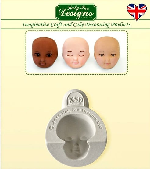 Viso. Stampo silicone. Head set A. Originale Katy Sue.